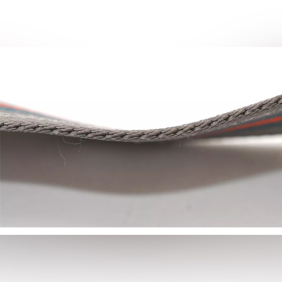 Authentic PRADA Nylon Leather Stripe Pattern Shoulder Strap 41.7" Gray - Picture 14 of 16